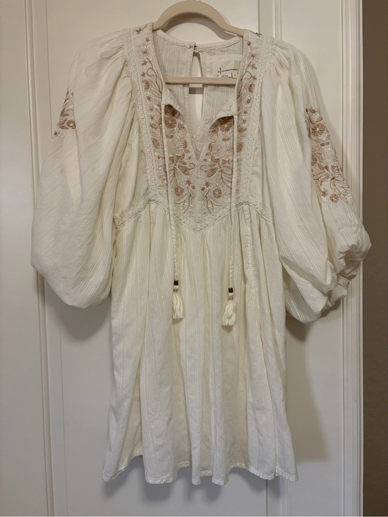 Anthropologie Dresses & Skirts - ☀️✌🏽🕊️Anthropologie Viveka Embroidered Bohemian Lace Mini Dress🕊️✌🏽☀️